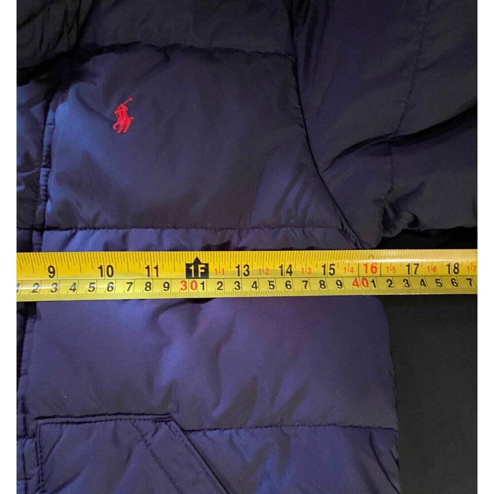Vtg Polo Ralph Lauren Kids Size 6 Navy Blue Puffer Jacket - Picture 4 of 5